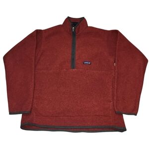 Patagonia Synchilla Red Half Zip Fleece Pullover. Sz. M